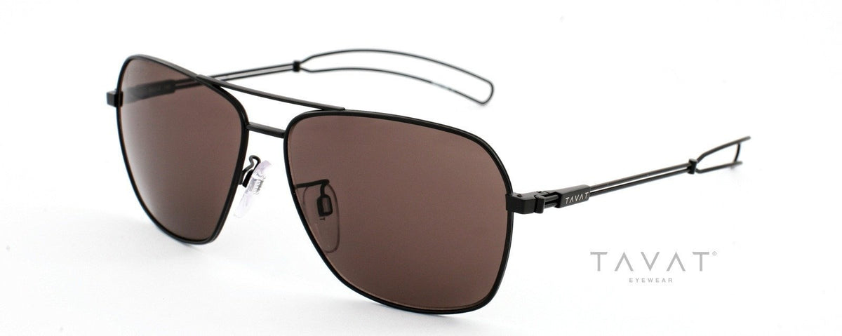 Alexander Daas - Tavat Edge II AM008S Sunglasses - Black Satin &amp; Grey - Side View