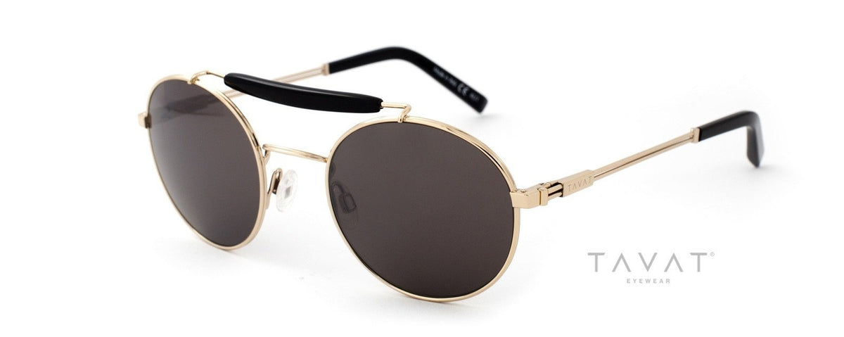 Alexander Daas - Tavat Gizmo AM010T Sunglasses - Gold, Grey &amp; Silver - Side View