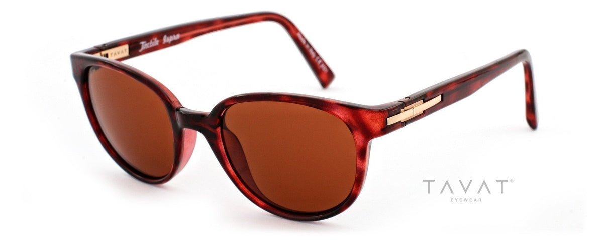 Alexander Daas - Tavat Ispra TT305 Sunglasses - Marbled Brown & Red Bronze - Side View