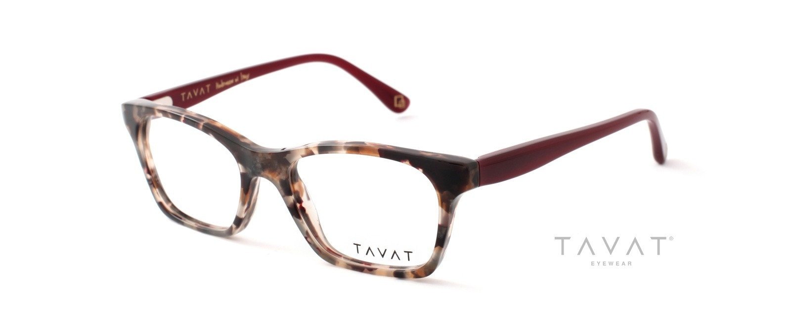 Alexander Daas - Tavat Mya TV504 Eyeglasses - Raspberry Granite - Side View