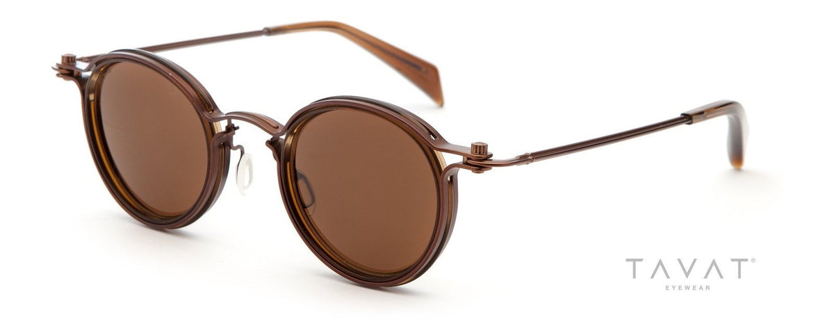 Alexander Daas - Tavat Soupcan Pantos C SC004 Sunglasses - Bronze Cognac - Side View