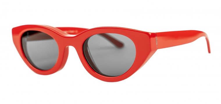Alexander Daas - Thierry Lasry Acidity Sunglasses - Red & Solid Gray - Side View