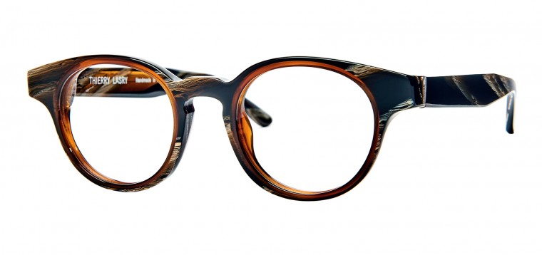 Alexander Daas - Thierry Lasry Dynamyty Eyeglasses - Brown Horn - Side View