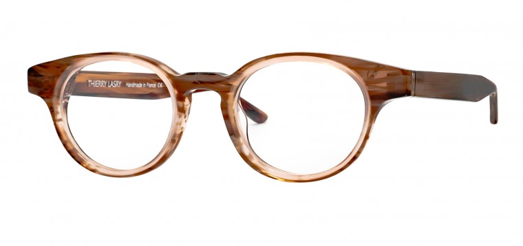Alexander Daas - Thierry Lasry Dynamyty Eyeglasses - Brown Pattern - Side View