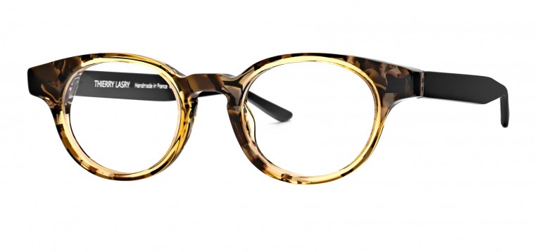Alexander Daas - Thierry Lasry Dynamyty Eyeglasses - Gold Pattern - Side View