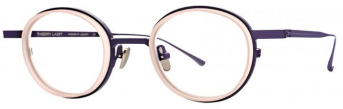 Alexander Daas - Thierry Lasry Fishy Eyeglasses - Matte Purple &amp; Pink - Side View