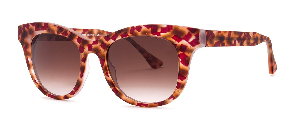 Alexander Daas - Thierry Lasry Jelly Sunglasses - Matte Red &amp; Brown Vintage - Side View