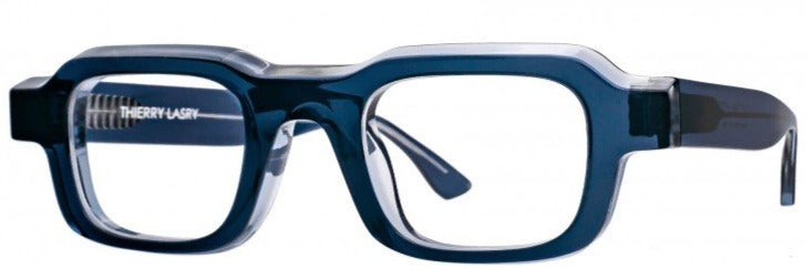 Alexander Daas - Thierry Lasry Kultury Eyeglasses - Blue &amp; Clear - Front View