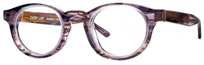 Alexander Daas - Thierry Lasry Lonely Eyeglasses - Purple Pattern - Side View