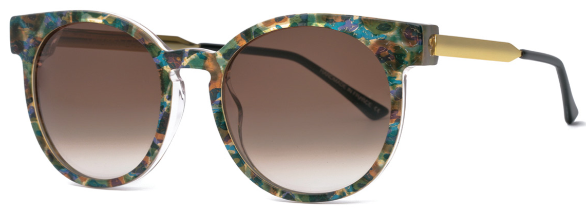 Alexander Daas - Thierry Lasry Painty Sunglasses - Vintage Green &amp; Brown - Side View