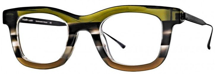 Alexander Daas - Thierry Lasry Sketchy Eyeglasses - Beige & Green - Side View