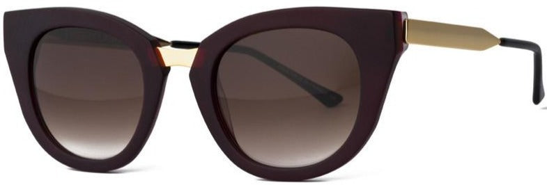 Alexander Daas - Thierry Lasry Snobby Sunglasses - Matte Burgundy - Side View