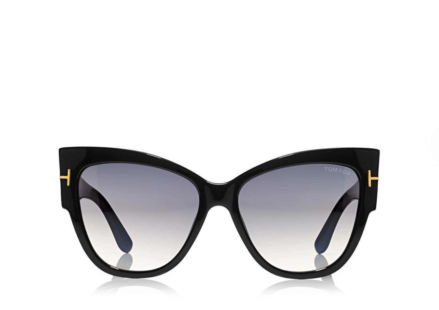 Alexander Daas - Tom Ford Anoushka FT0371 Sunglasses - Black - Front View