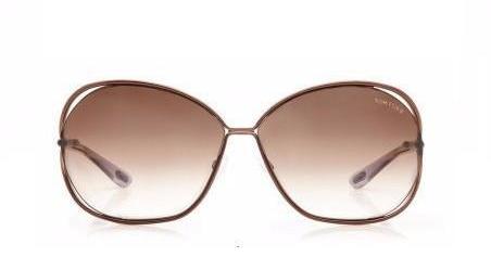 Alexander Daas - Tom Ford Carla Soft Square FT0157 Sunglasses - Brown Violet - Front View