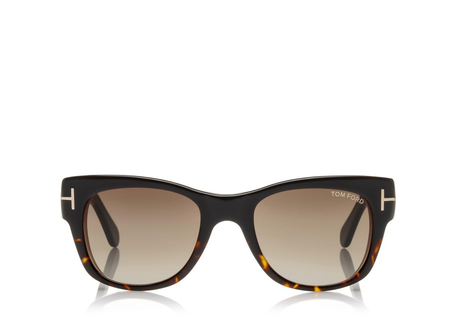 Alexander Daas - Tom Ford Cary FT0058 Sunglasses - Brown Wood - Front View