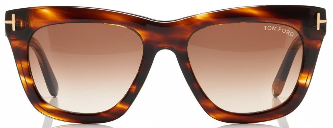 Alexander Daas - Tom Ford Celina FT0361 Sunglasses - Brown & Marble Tortoise - Front View