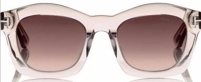 Alexander Daas - Tom Ford Greta FT0431 Sunglasses - Snowden Crystal - Front View