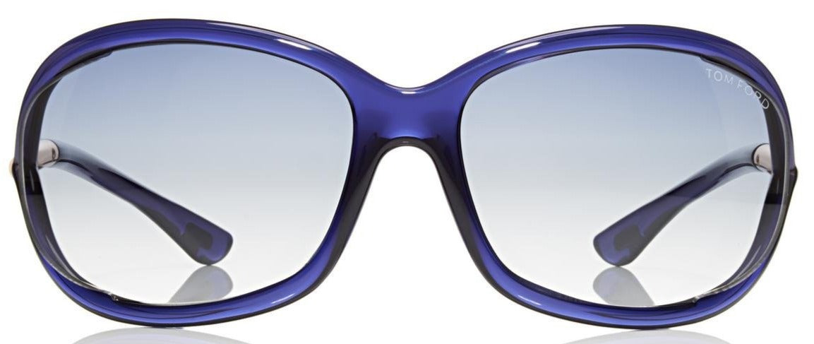 Alexander Daas - Tom Ford Jennifer FT0008 Sunglasses - Blue - Front View