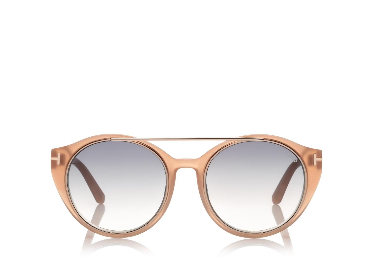 Alexander Daas - Tom Ford Joan FT0383 Sunglasses - Pink - Front View