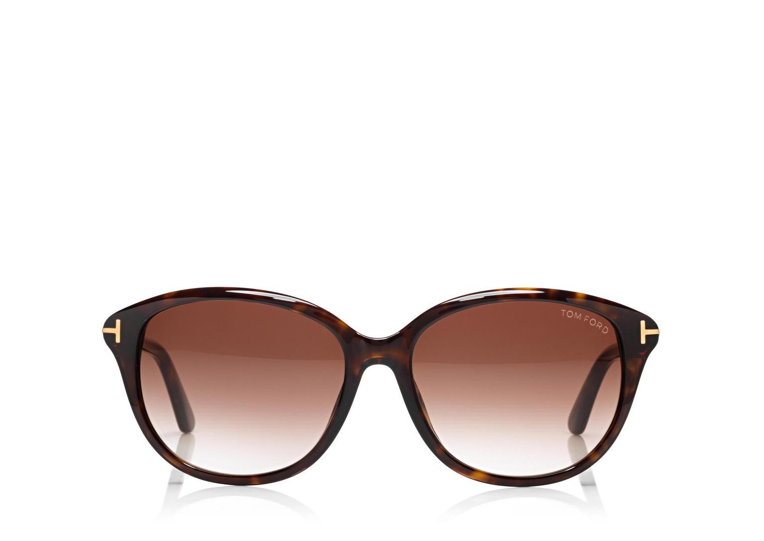 Alexander Daas - Tom Ford Karmen FT0329 Sunglasses - Dark Havana - Front View