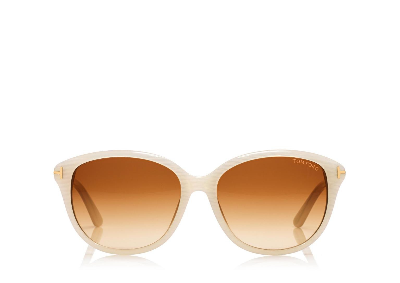 Alexander Daas - Tom Ford Karmen FT0329 Sunglasses - Ivory - Front View