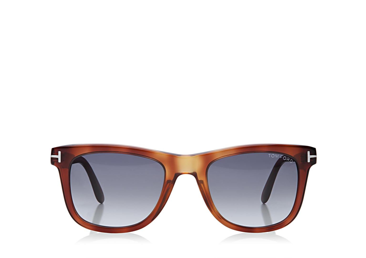 Alexander Daas - Tom Ford Leo FT0336 Sunglasses - Gradient Havana - Front View