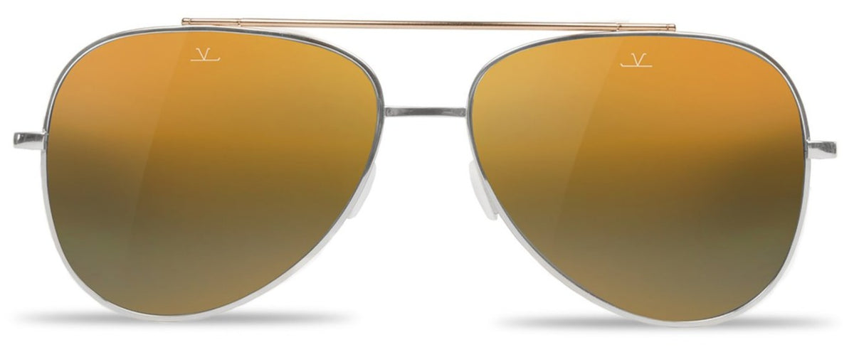 Alexander Daas - Vuarnet VL1611 Sunglasses - Silver &amp; Gold - Front View