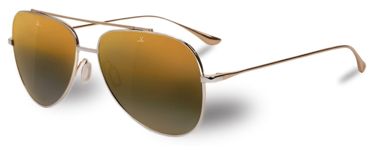 Alexander Daas - Vuarnet VL1611 Sunglasses - Silver &amp; Gold - Side View