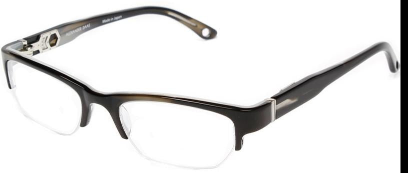 Alexander Daas - Wisdom X 51 Eyeglasses - Marble Black &amp; Grey - Side View