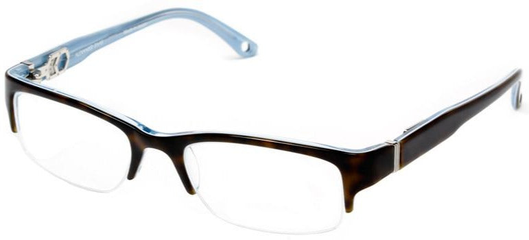 Alexander Daas - Wisdom Y Eyeglasses - Dark Tortoise & Sky Blue - Side View