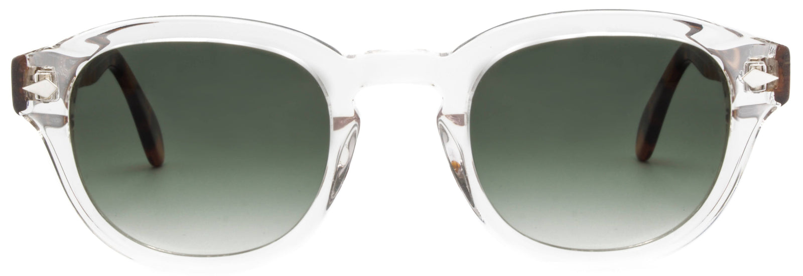 Alexander Daas - Zachary Sunglasses - Crystal & Tortoise - Front View